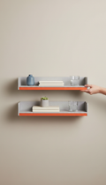 Double Module Shelf Tangerine Accent