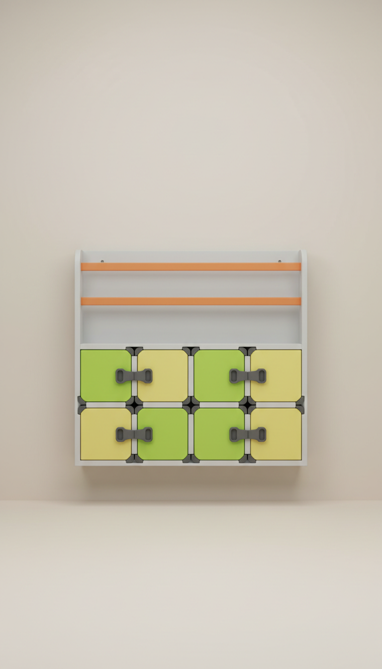 Modular book organizer with dividers